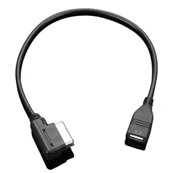 1Pc do Audi Car Music Interface MDI MMI AMI AUX to USB Female Adapter Kabel do Car Audio Do Audi A1 A3 A4L A5 A6L A8 Q3 Q5 Q7
