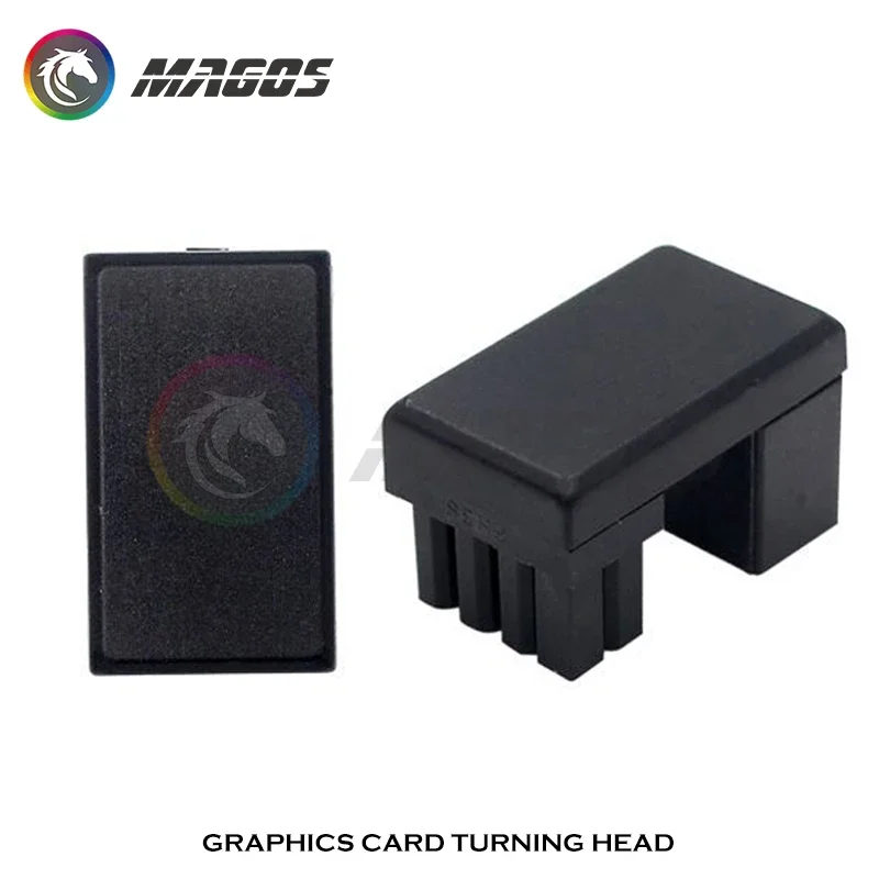 بطاقة الرسومات محول التوجيه الكهربائي VGA PSU الكوع موصل GPU الطاقة التوجيه رئيس PCIE 6pin 8pin 180 درجة دوران