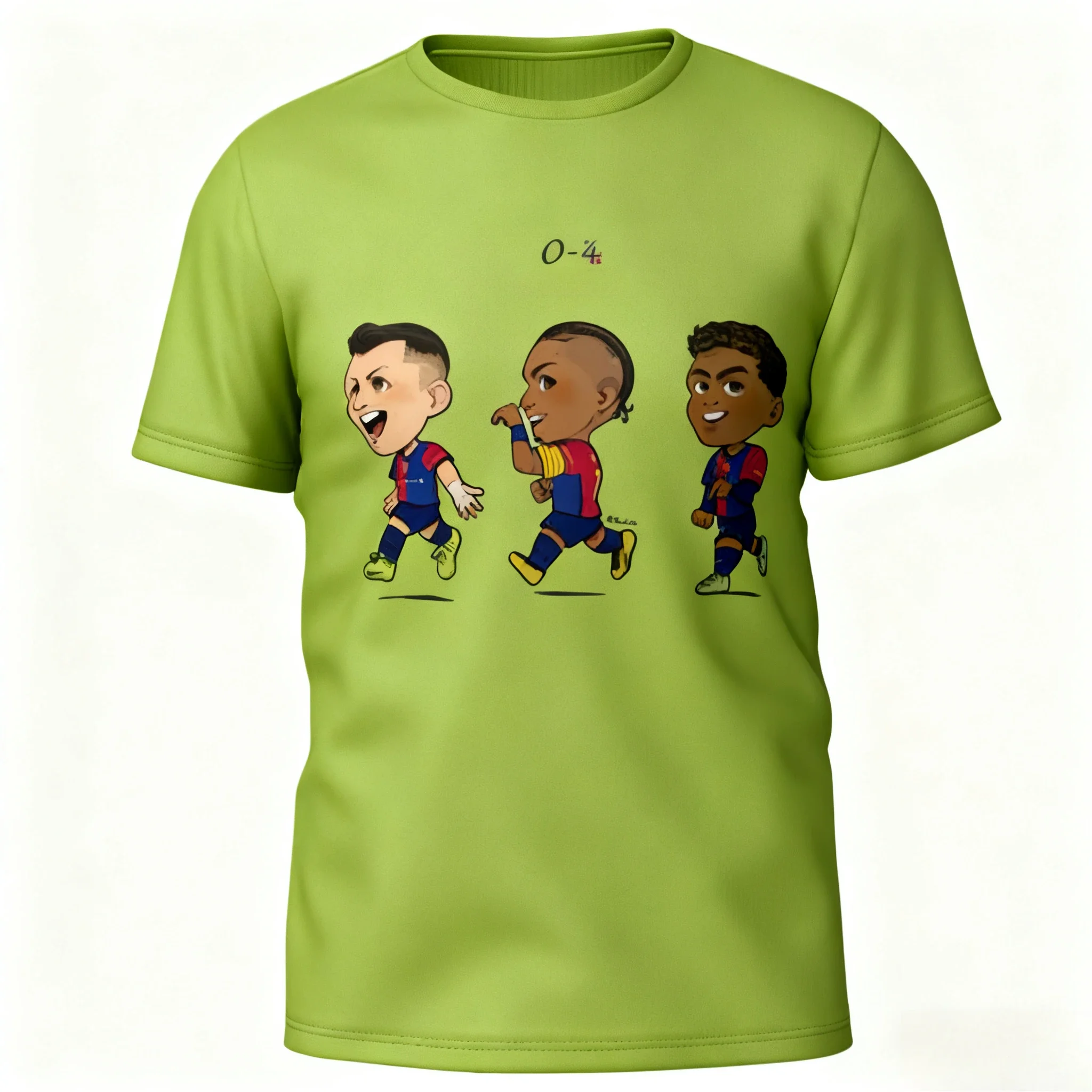 2025 جديد البوليستر قصيرة الأكمام ثلاثية الأبعاد مطبوعة برشلونة هجوم طباعة الرجال والنساء التجفيف السريع تنفس تي شيرت #5