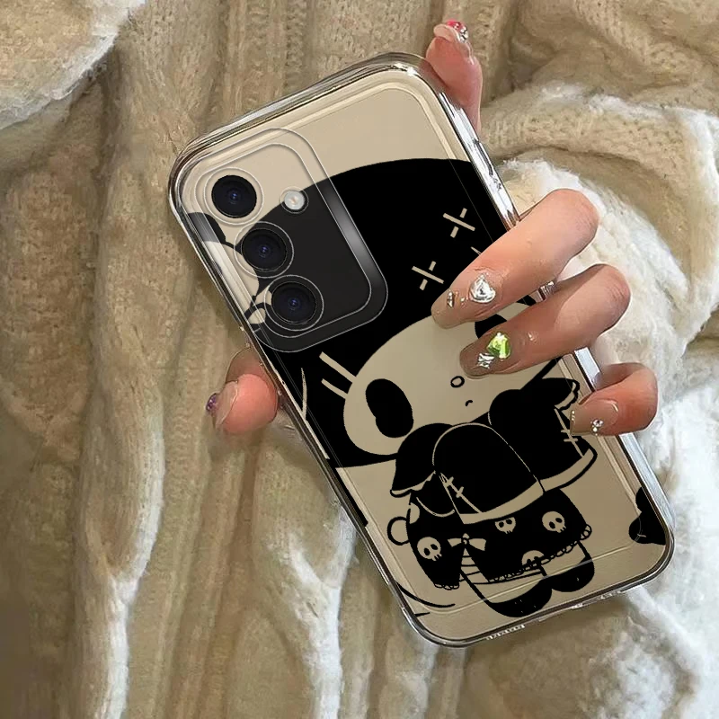 Funda de teléfono suave para Samsung Galaxy Note 20 Ultra 10 S22 FE S20 Plus S21 S24 S23 Ultra S25 Edge Sanrio Melody