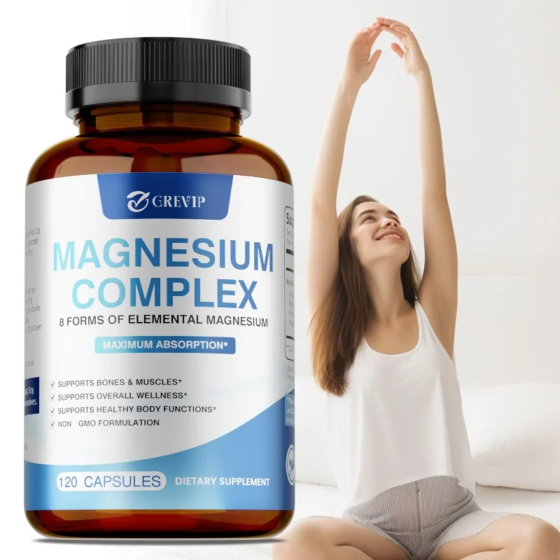 Magnesium Complex - Restful Sleep, Relieve Fatigue, Reduces Stress and Anxiety, Muscle Recovery, Promotes Bone and Heart Health