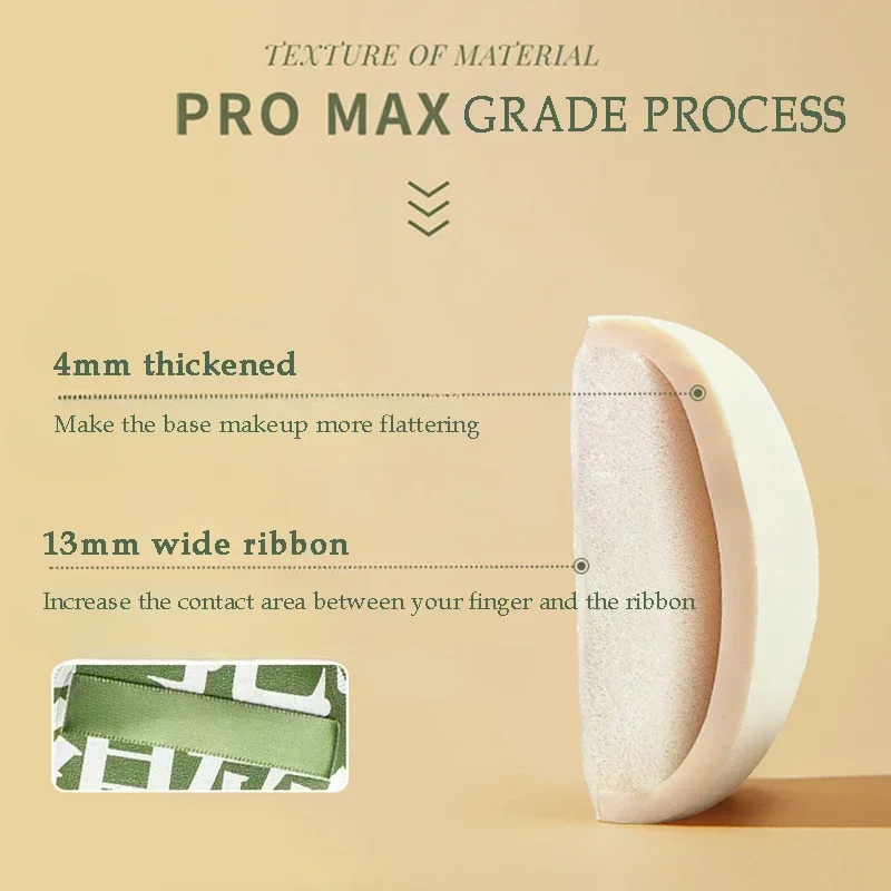 1PC Thickened And Ultra-soft, Wet And Dry, The Cushion Puff That Does Not Absorb Powder, And Used Exclusively For Foundation
