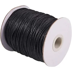 1Roll 100 Yards Waxed Cord Cotton Waxed Cotton Thread 1.5mm Waxed Beading String Cord for Jewelry Bracelet Making Macrame