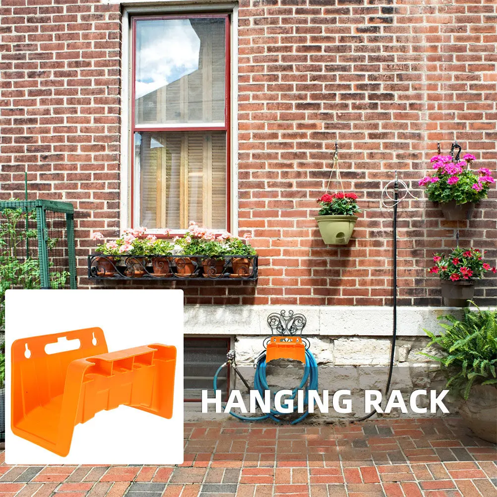 2Pcs Garden Hose Holder Wall Mounted Heavy Duty Hose Hanger for Outdoor Yard Storage with Smooth Surface Anti-Sag Support and