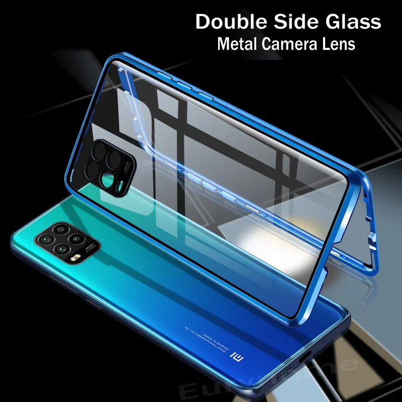 Custodia in vetro bifacciale magnetica in metallo con protezione completa per XIAOMI MI 11 Pro 11 Ultra 11i 11X Pro Custodie con protezione per lenti