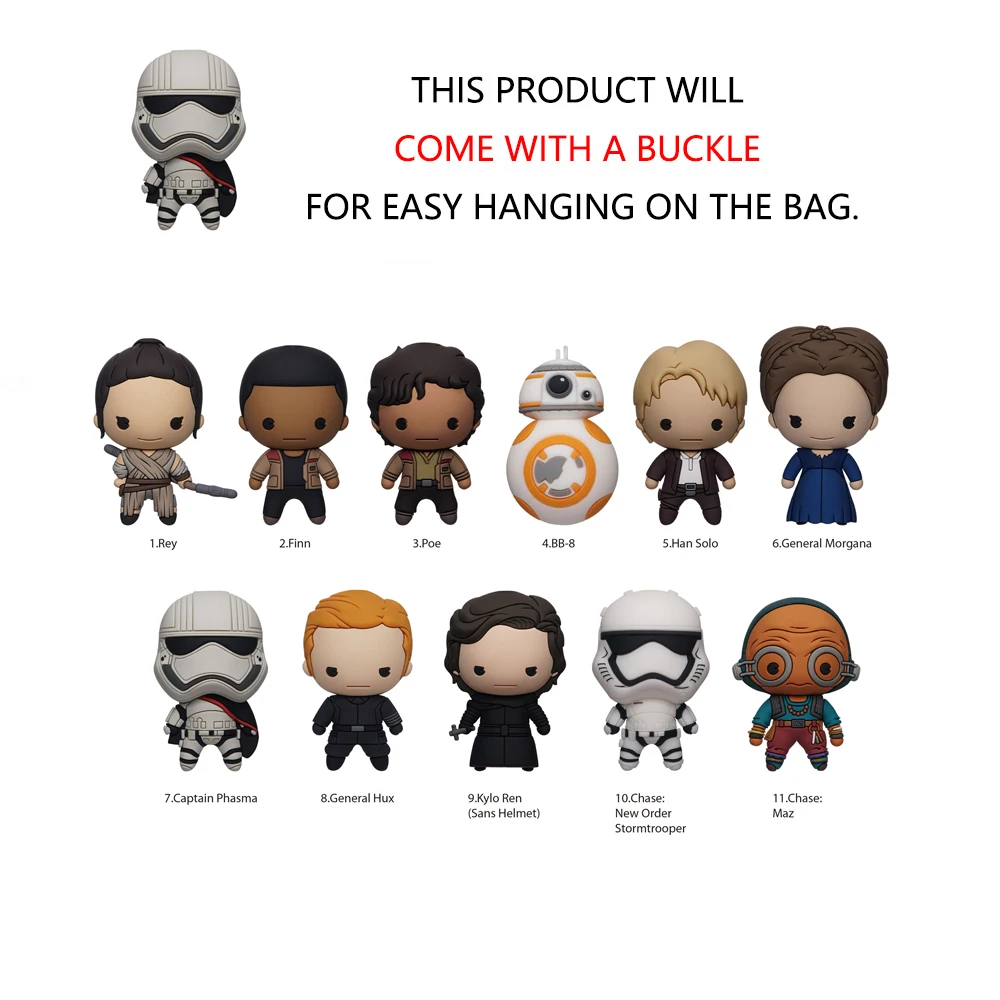 スターウォーズ公式ライセンスブラインドボックス レイ フィン ポー BB-8 カイロ・レン コレクタブルギフト 1個入り STAR WARS