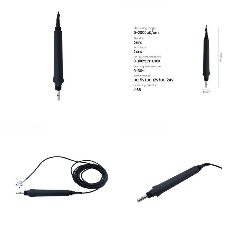 for NS-CD100 Digital Conductivity Sensor EC Meter Portable Online Conductivity Meter Water Quality Tester