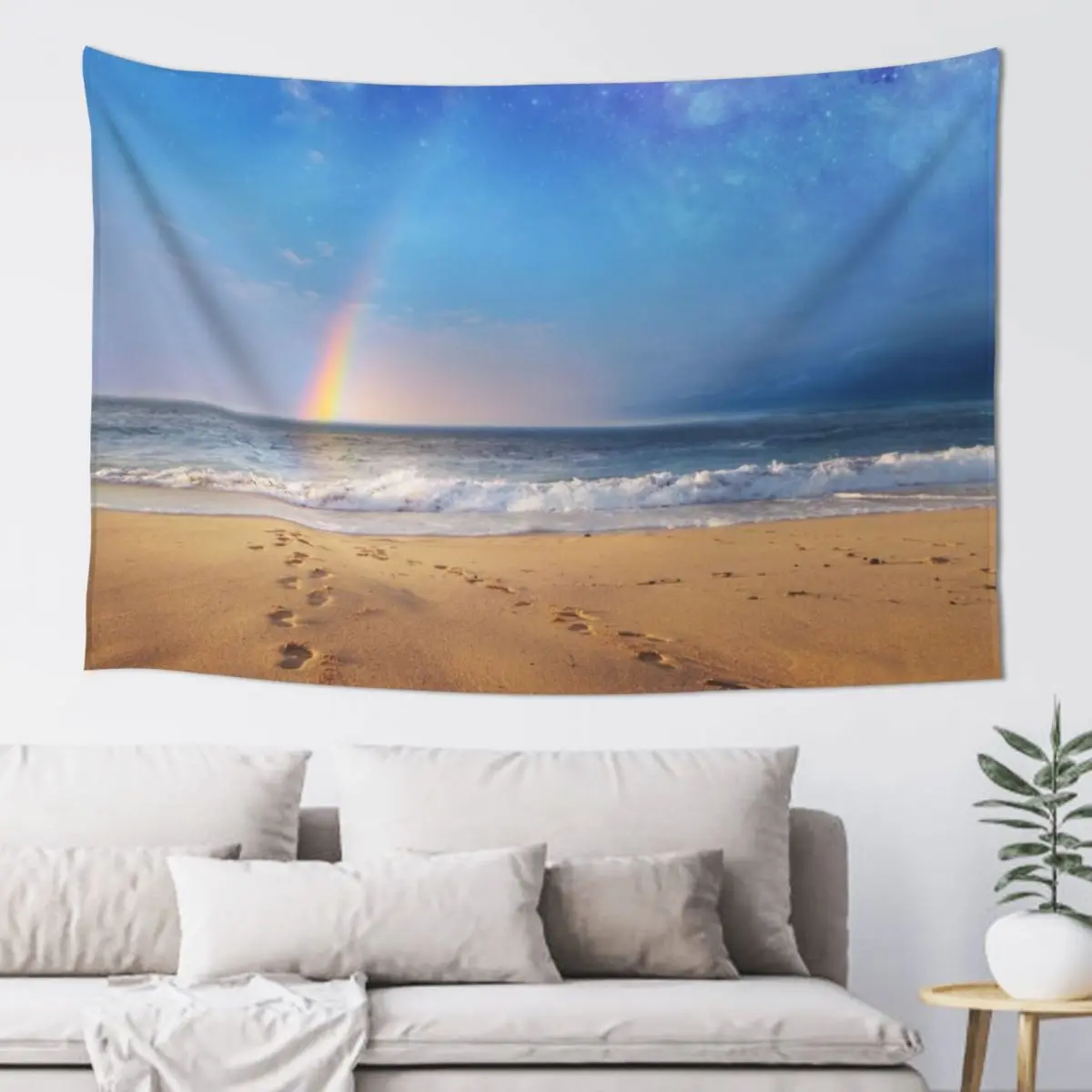 

Footprints Tapestry Carpet On The Wall Room Decor Korean Style Tapestry