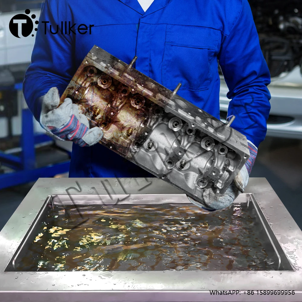 

Tullker Industrial Ultrasonic Cleaner 50L 100L 300L 500L Industry Printhead DPF Block Parts Automotive Engine Cleaning Machine