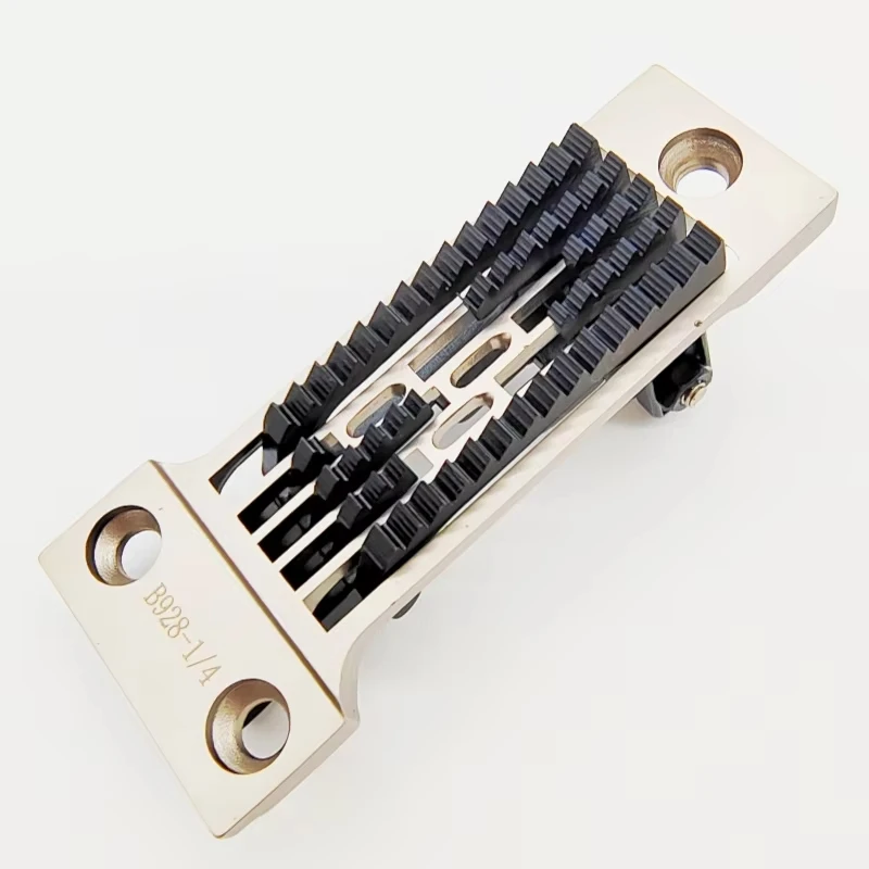 B928 1/4 Industrial Sewing Machine Needle Plate Feed Dog Presser Foot Set For Brother  DA-9280 3-Needle  Sewing Machine Parts view 5