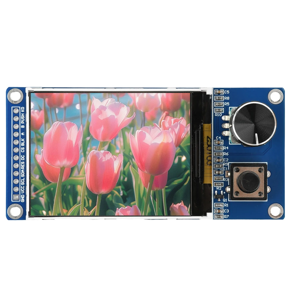 1.8/2.4-inch TFT Display with EC11 Rotary Encoder Combination Module SPI Interface LCD Display 128*160 320*240 RGB Without Touch