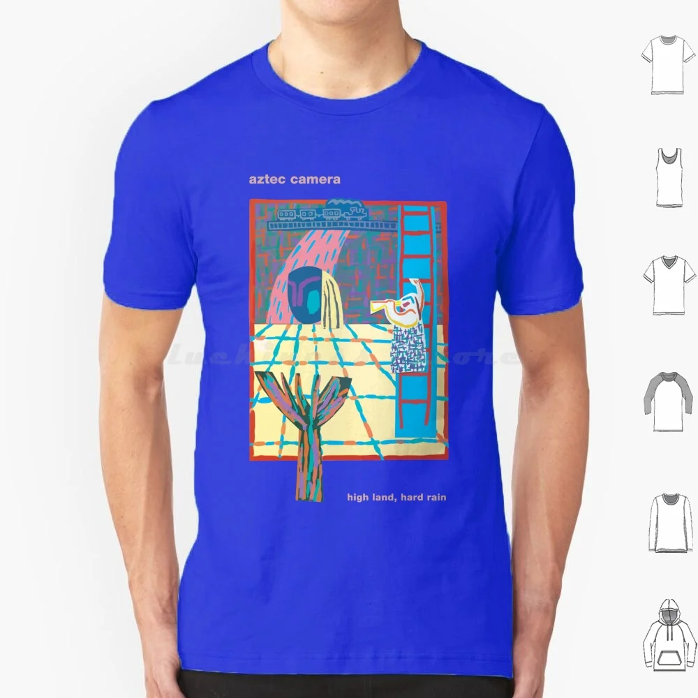 Aztec Camera High Land , Hard Rain T Shirt Big Size 100% Cotton Scottish Pop Jazz New Wave Folk Sophisti Pop Hiatus Rain Land