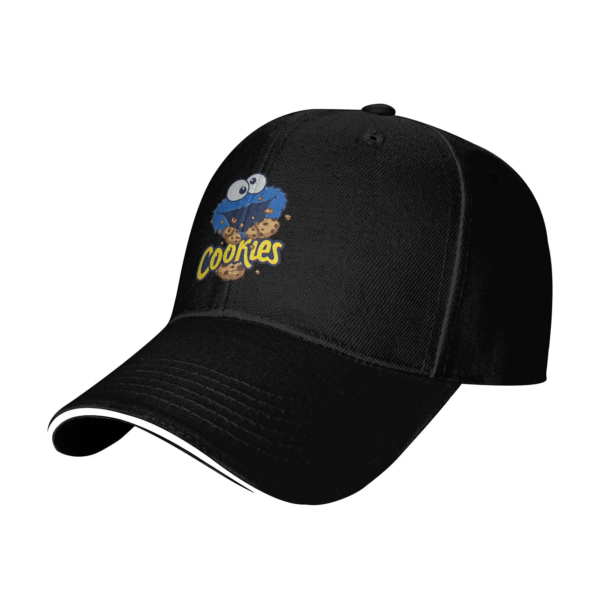 Cookie Monster Sesames Baseball Cap Hip Hop Cartoon Sandwich Caps Men Women Adjustable Dad Hat Outdoor