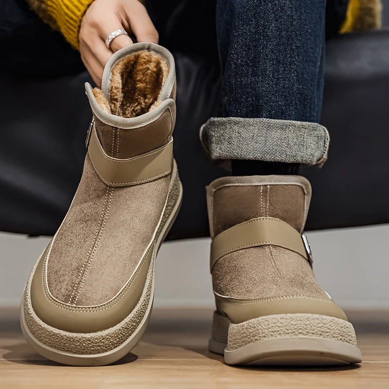 

Hot Selling Women Snow Boots Casual Plush Warm Platform Shoes Female Winter Snow Shoes Comfort Antiskid Ankle Boots Size 39-44