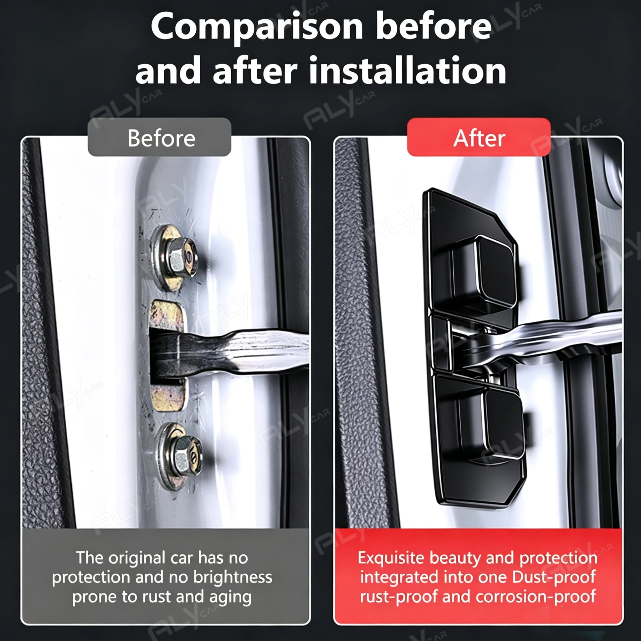 4Pcs Car Door Silicone Buffer Cushion Waterproof Self-Adhesive Shockproof Shock Absorber Reduce Noise Universal Protective Cover