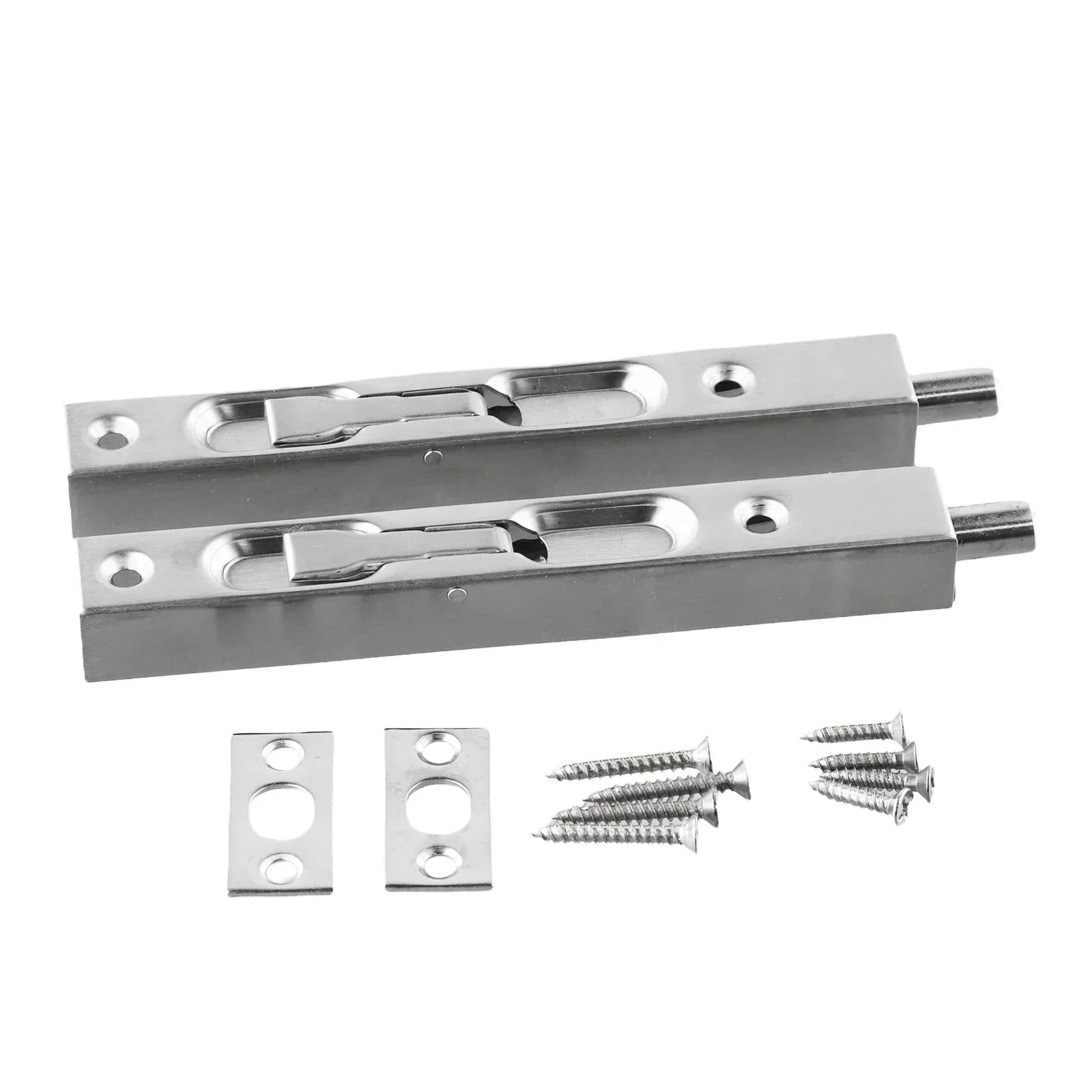 

Reliable Door Bolt Locks 2 Pack Concealed Flush Bolts for Secure Door Closure Protect Your Home and Loved Ones