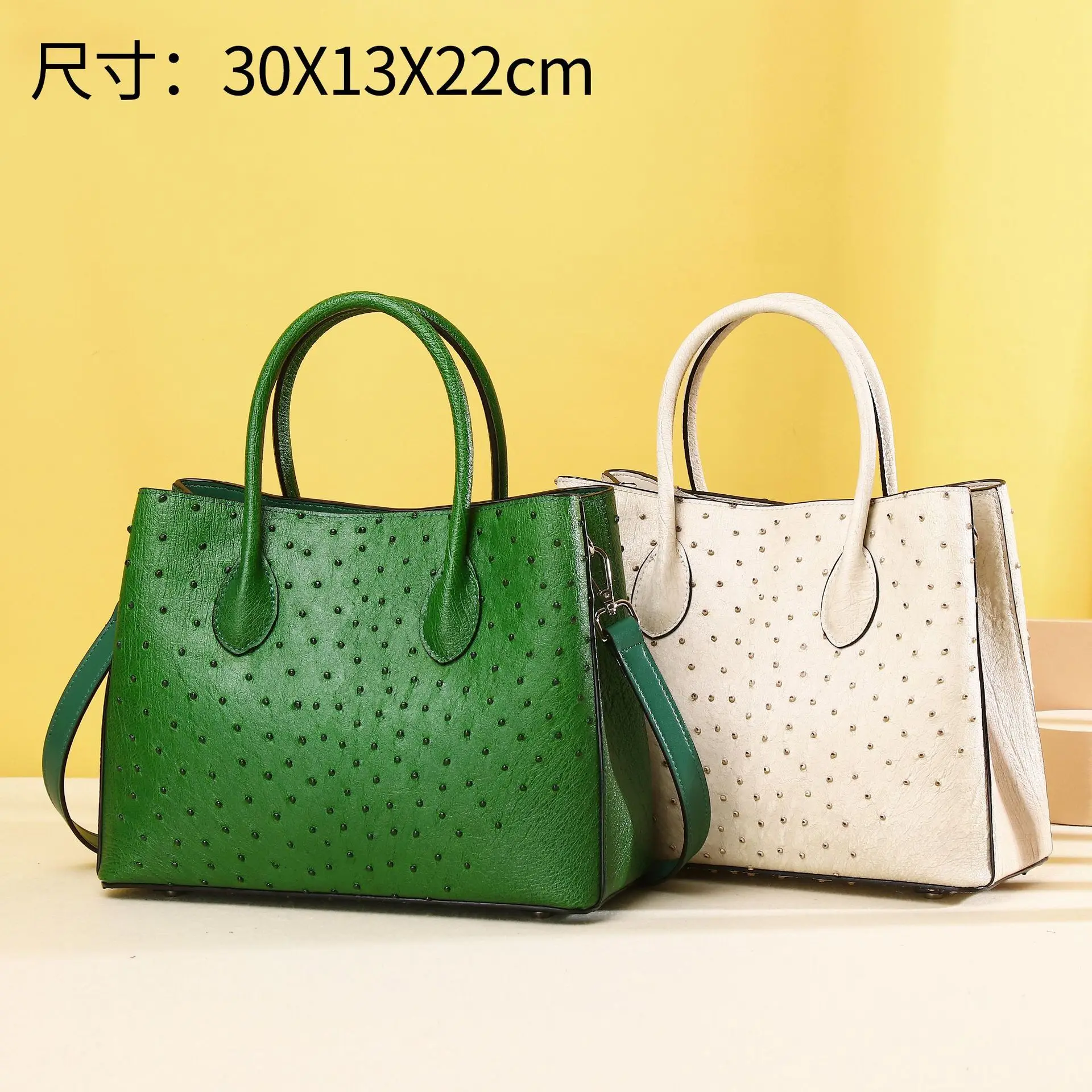 

New Women's Bag Ostrich Pattern Handbag Classic Garden High Large Capacity One Shoulder Diagonal Straddle Trendy сумка женская