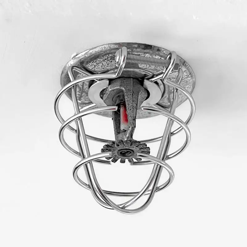 Fire Sprinkler Head Guard Sprinkler วงเล็บป้องกันที่มีประสิทธิภาพวงเล็บป้องกันกรงยาวนานสําหรับโรงแรมโกดัง