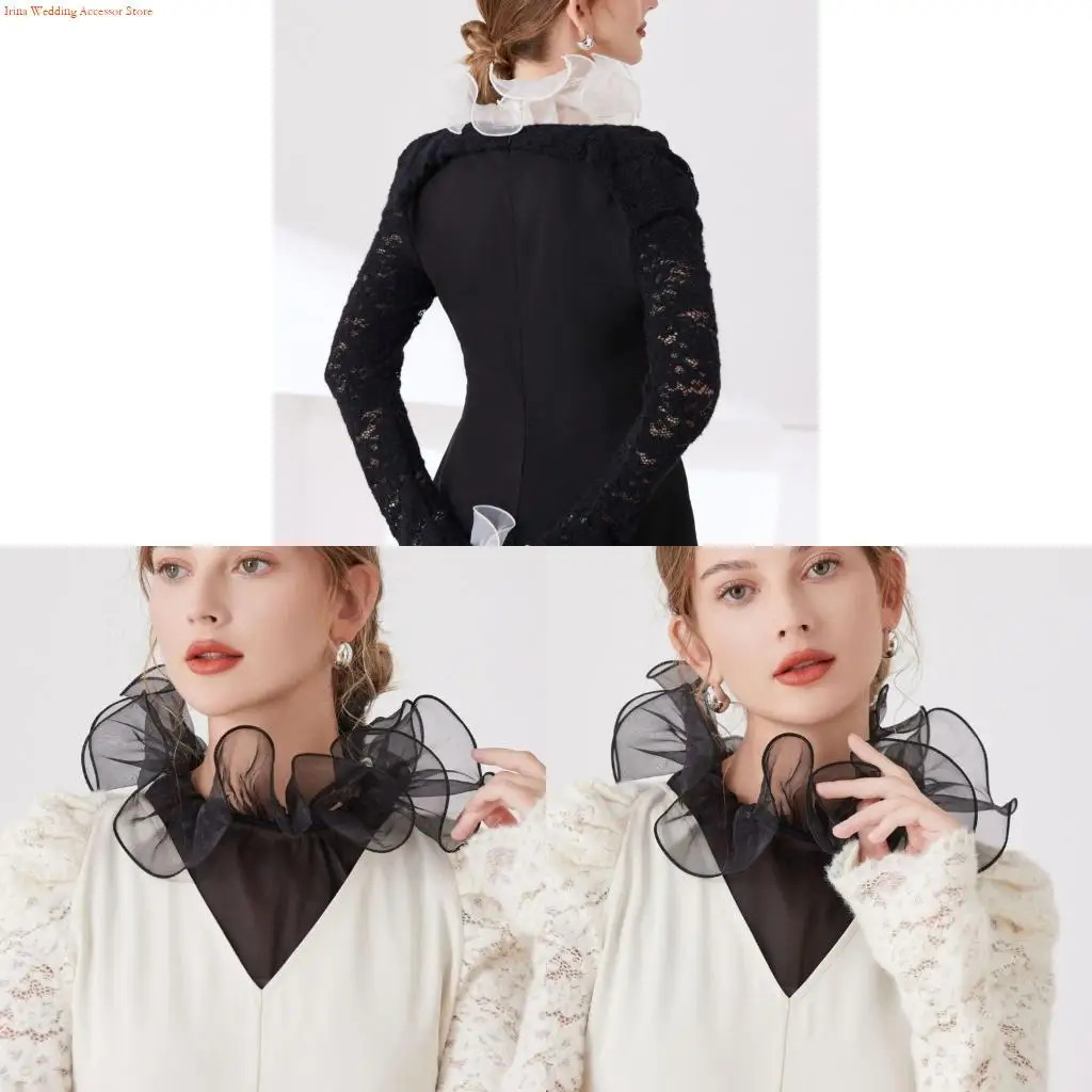 

G92D Модный воротник с рюшами, съемный воротник, декоративный воротник, все одинаковые