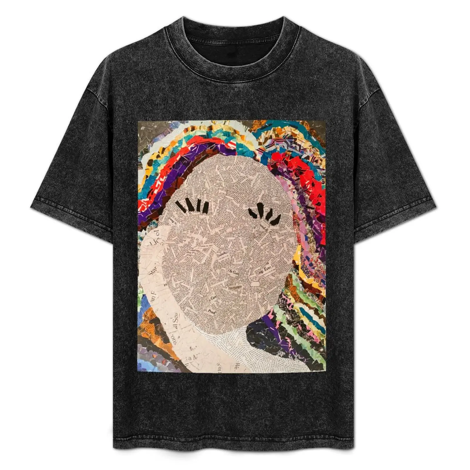 

Handmade Collage T-Shirt t shirt man cotton t shirts for man slim fit man t shirts cotton shirt custom print T-Shirt