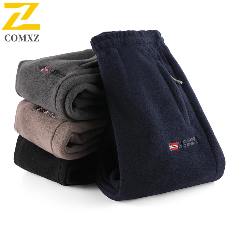 

Winter Fleece Ski Pants Men's High Quality Extreme Cold Wool Thick Warm Trousers Women New 2025 Outdoor Camping Work Sweatpants