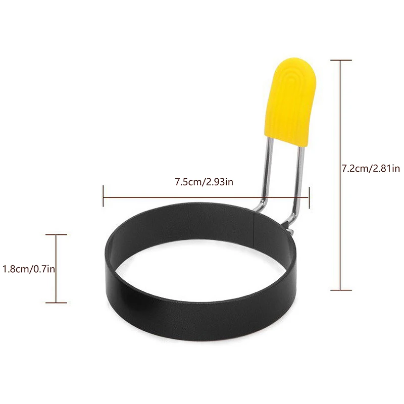 2Pcs Egg Cooking Rings Stainless Steel Pancake Mold For Frying Eggs Egg Mold For Breakfast Mini Pancakes Maker