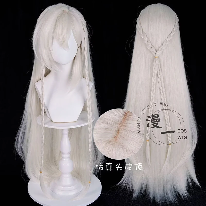 Parrucche Cosplay Istaroth Donne Mostra Genshin Impact Parrucca Cosplay 95 cm Resistente Al Calore Capelli Sintetici Parrucca Istaroth Del Partito + Protezione Della Parrucca