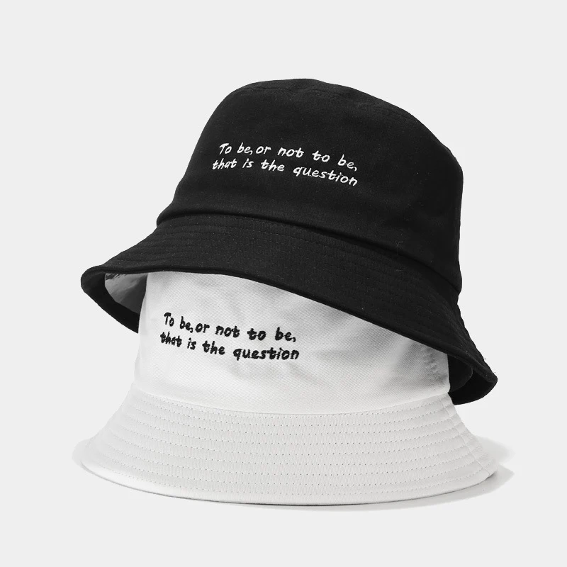 Shakespeare Quote Embroidered Bucket Hat 