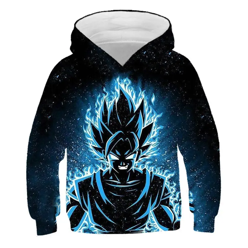 Boys' Dragon Ball Hoodies Kids Loose Clothes Autumn Child Casual Long Sleeve Trend Anime Wear Daily Children Sweatshirt Soft Top