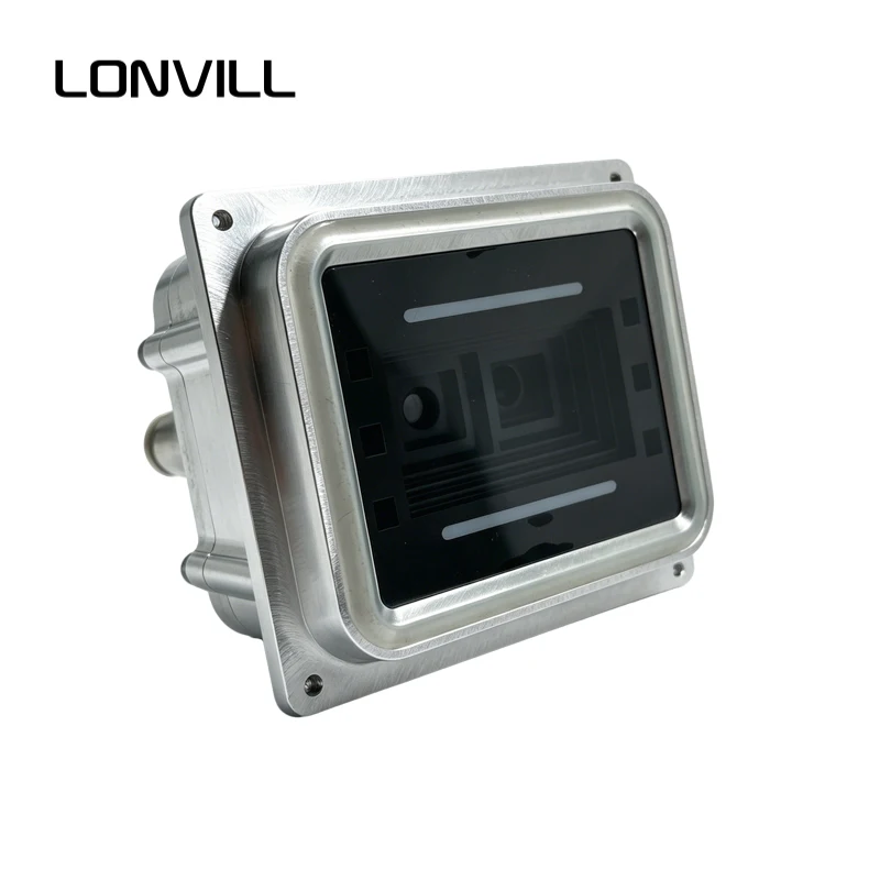 LONVILL Rugged Stainless Steel Vacuum Sealed Dual Sensor Outdoor Barcode Scan Module for Parking Gate