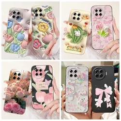 For Tecno Spark 20 Pro Plus KJ7 Case New Fashion Flower Cactus Shockproof Silicone Soft Back Cover For Teno Spark 20 Pro+ Bumper