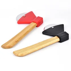 1pcs Multifunctional Pizza Knife Axe Bamboo Handle Rotary Blade Home Kitchen Cutting Tool Pizza Accessories