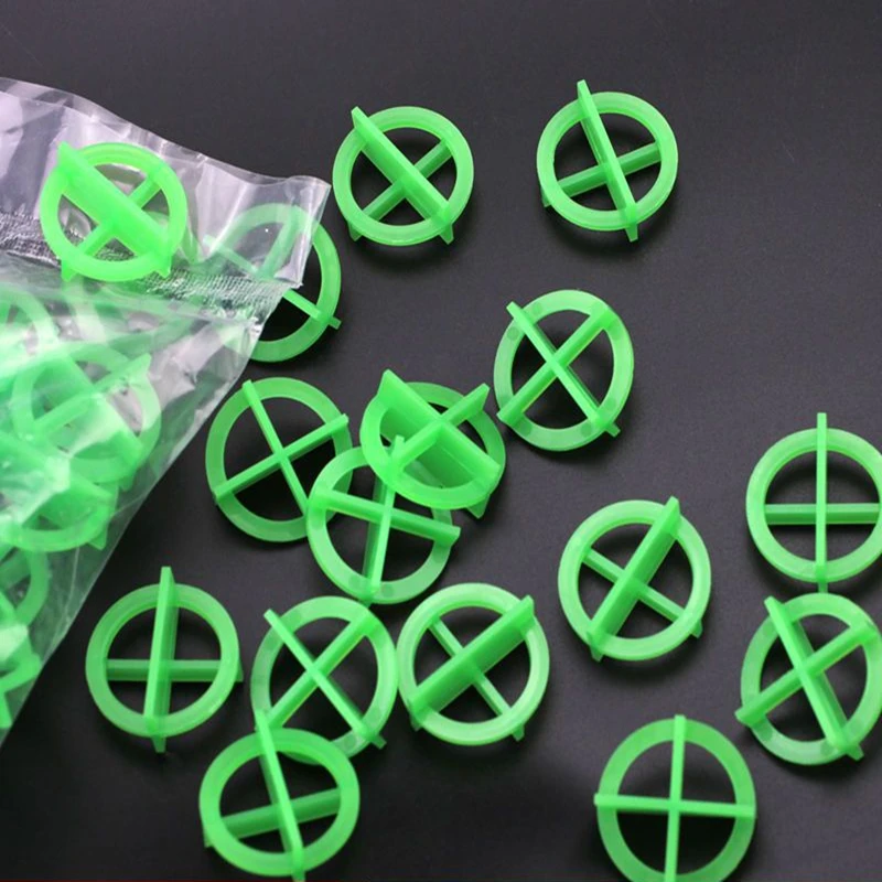 100 Stück Fliesen-Nivelliersystem-Clips Abstandhalter Keile für Boden- und Wandfliesen-Installation mit Kunststoffgrößen von 1 bis 3 mm
