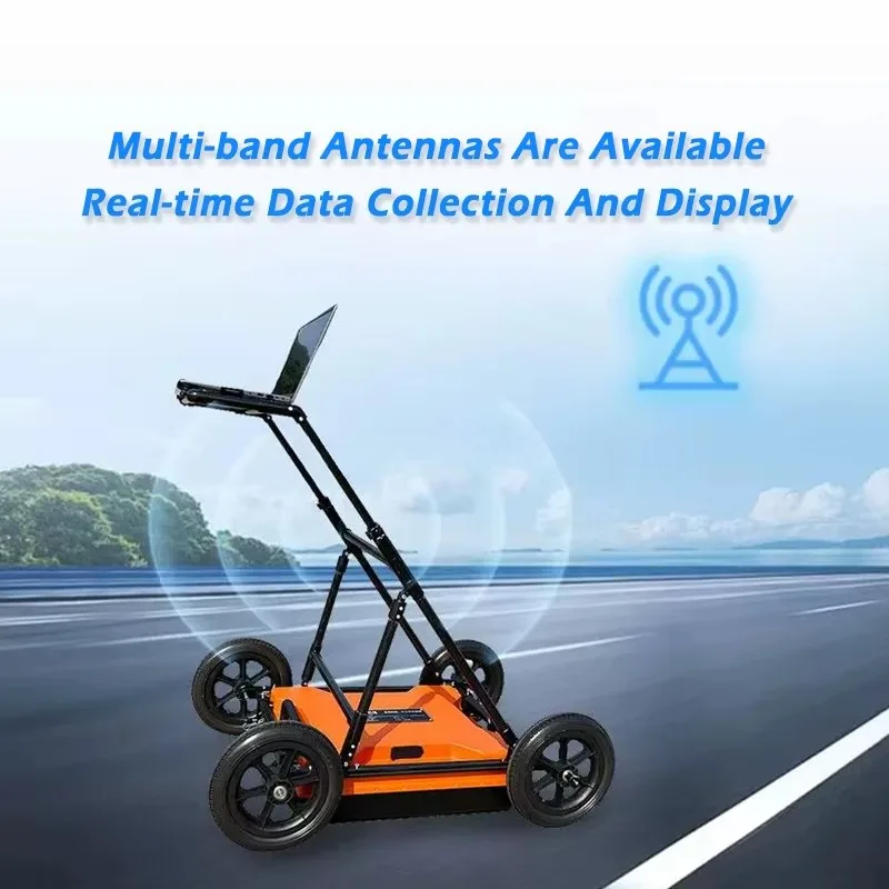 Ground Penetrating Radar Pavement Asphalt Layer Thickness GPR Underground Nonmetallic Pipeline Positioning Detector