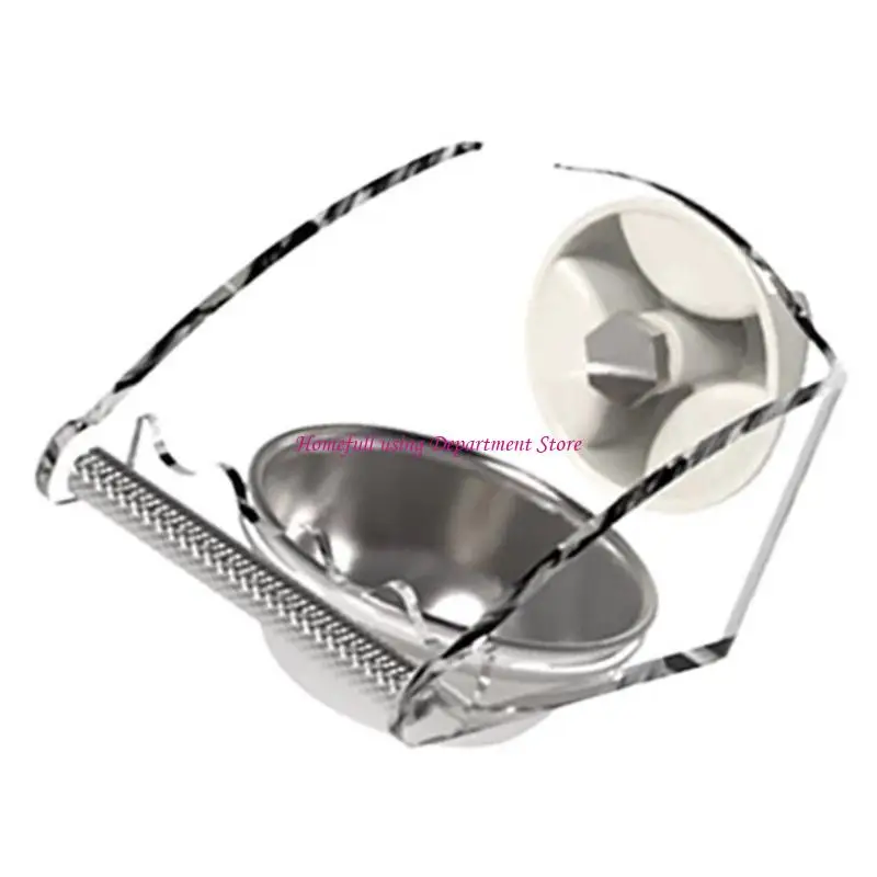 

Hanging Bird Feeders With Splashes Guard Chews Proof Stainless Steel Acrylic Double Water Bowl For Parakeets