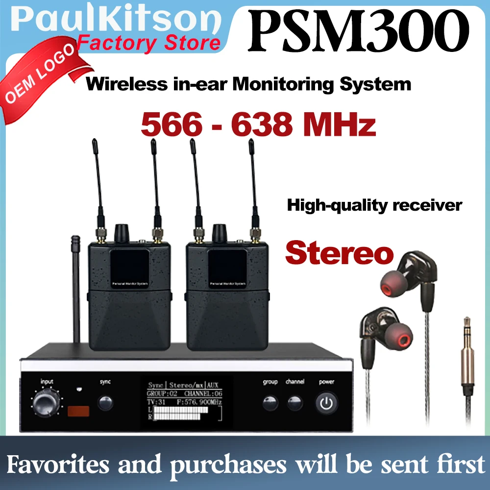 

PSM300 Wireless In-Ear Monitor System – Stereo/Mono, 24-bit DSP processor, interference-resistant Stage Return metal bodypack