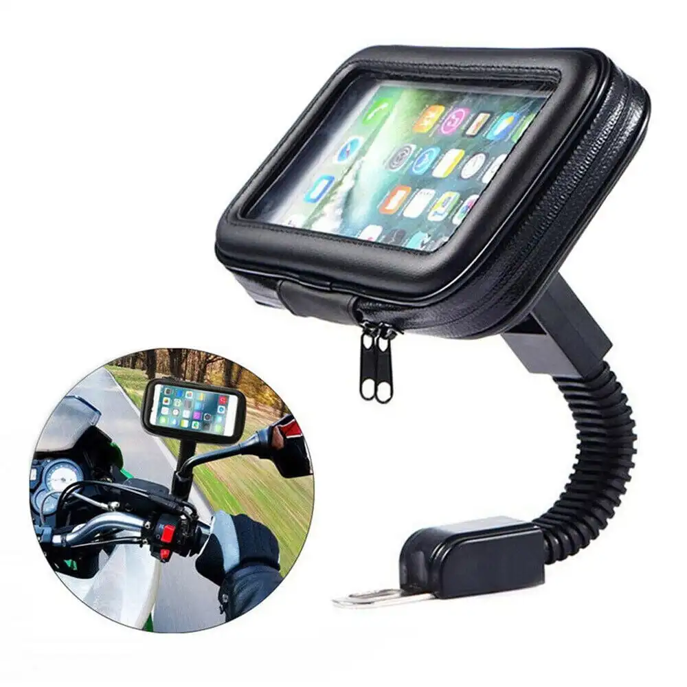 Waterproof Motorcycle Bicycle Phone Holder Stand Bag Case for iPhone Samsung Xiaomi for MTB Cellphone Bracket 5.5/6.3inch Mount