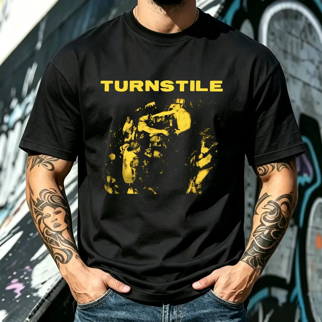 washed T Shirt Turnstile American Hardcore Cotton For Men S 3XL vintage Washed streetwear Unisex Stylish Casual graphic