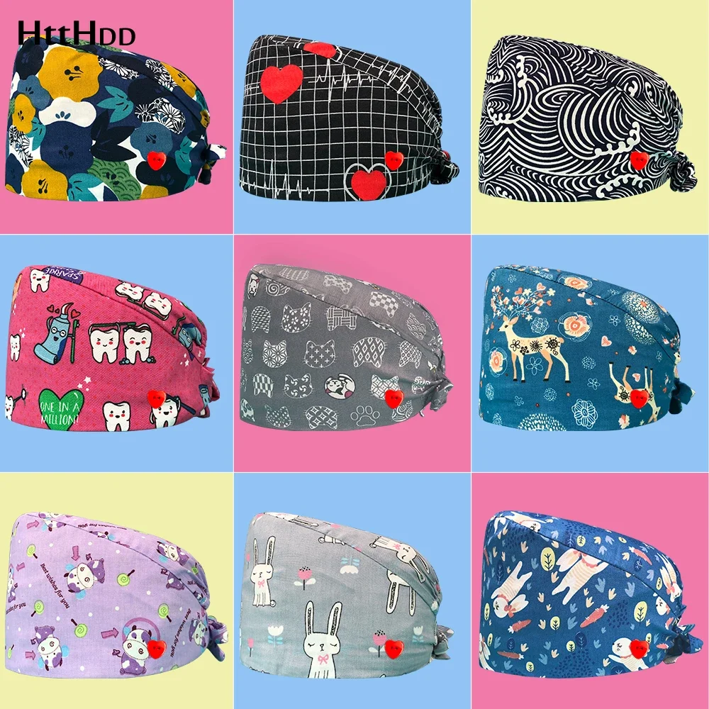 Veterinary Medical Scrubs Women Caps Clearance Surgical Caps Women Men Hospital Doctor Nurse Hats Medical Supplies Dentist Hats