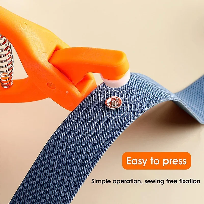 50/100Sets Snap Button Fasteners Pliers Press Tool Claw Button Installation Snaps Buttons Eyelet Kit for Clothes Hats DIY Crafts