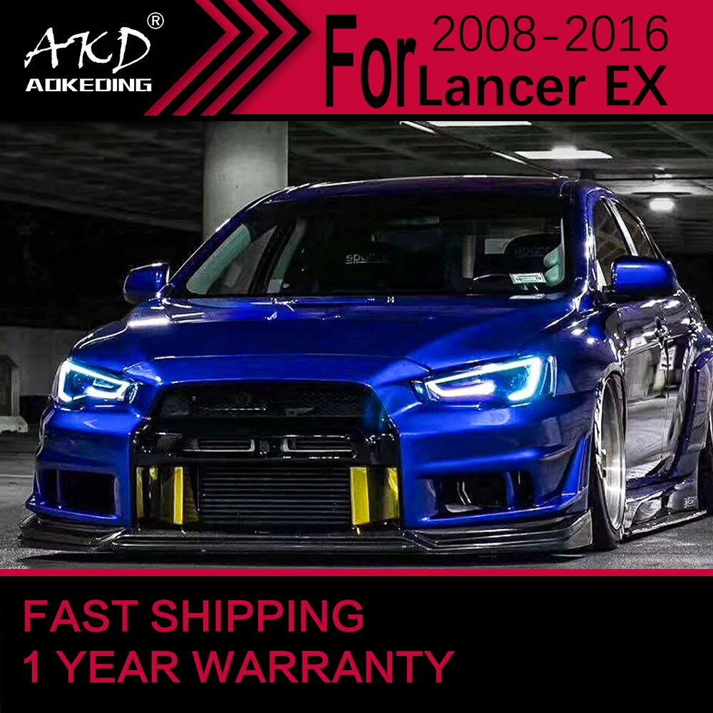 Car Lights for Mitsubishi Lancer EX LED Headlight 2008-2016 Lancer Head Lamp Drl Projector Lens Automotive Accessories