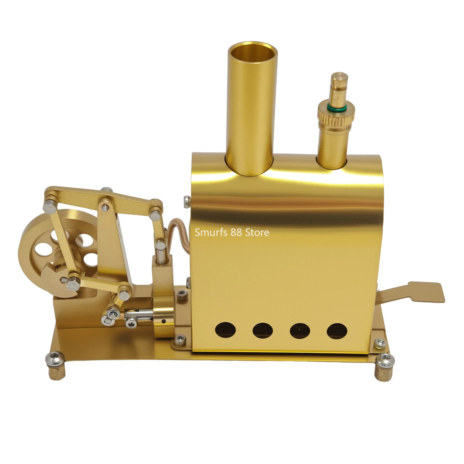 Mini Messing Stoomketel Motor Model Roestvrij Staal Goed Gemaakt Retro Stoomketel Motor Met Veiligheidsklep M89