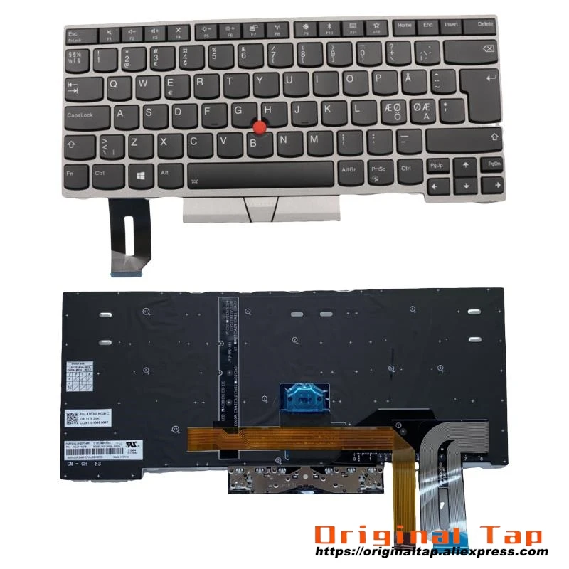

Клавиатура NDC скандинавской подсветкой для Lenovo Thinkpad E480 E485 E490 T480S T490 T495 P43S L480 L490 L380 L390 Yoga 01YN379 01YN459