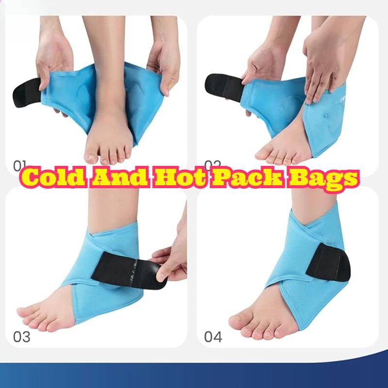 

Soft Gel Ankle Ice Pack Hot Cold Therapy Wrap Reusable Flexible Gel Pack Sports Ankle Brace Pain Swelling Relief Joint Athletic