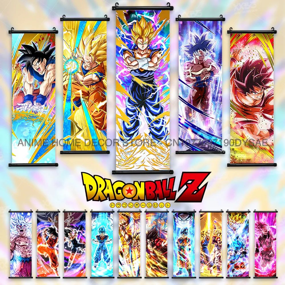 

Dragon Ball Super Posters Anime Son Goku Hanging Paintings Goten Decorative Picture Vegeta Wall Art Trunks Home Decor Wallpaper