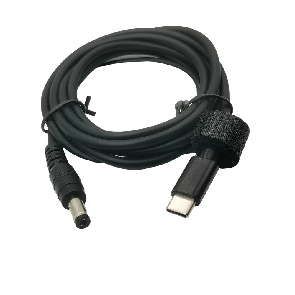 Ładowarka USB 3.1 TYPE C do DC 5.5*2.1 męska do męskiej Ładowarka do laptopa DC Jack Kabel zasilający 1.5M Decoy Trigger PD Ładowanie 5.5x2.1mm — zdjęcie 4