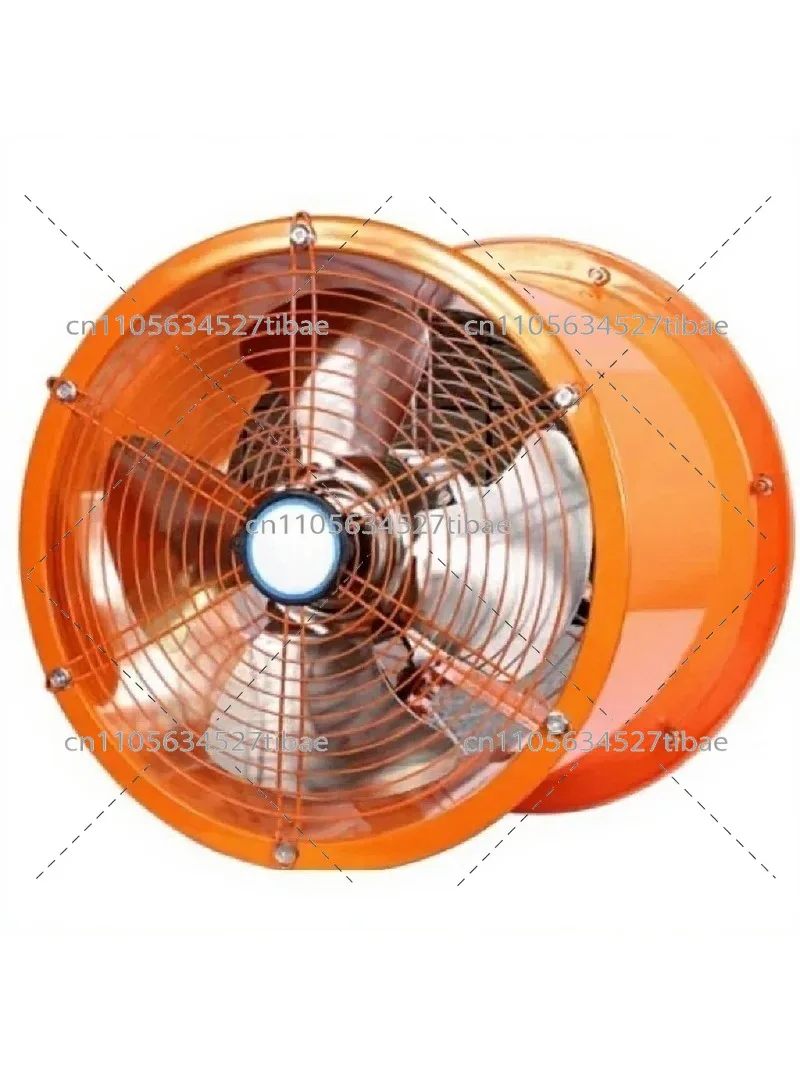 10/12 inch Round Speed Kitchen Exhaust Fan Strong Cylinder Duct Fan Silent Axial Flow Industrial Ventilation Fan High Power