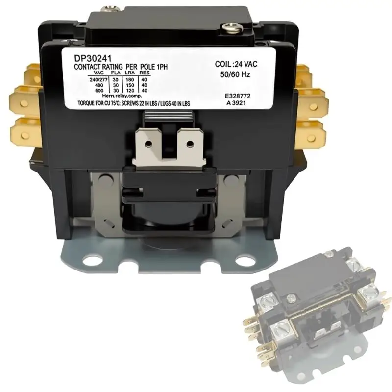 24V Air Conditioner Control Part Replacement with Mounting Base and Wiring Layout for HVAC Service Use in Existing Repair D2RD