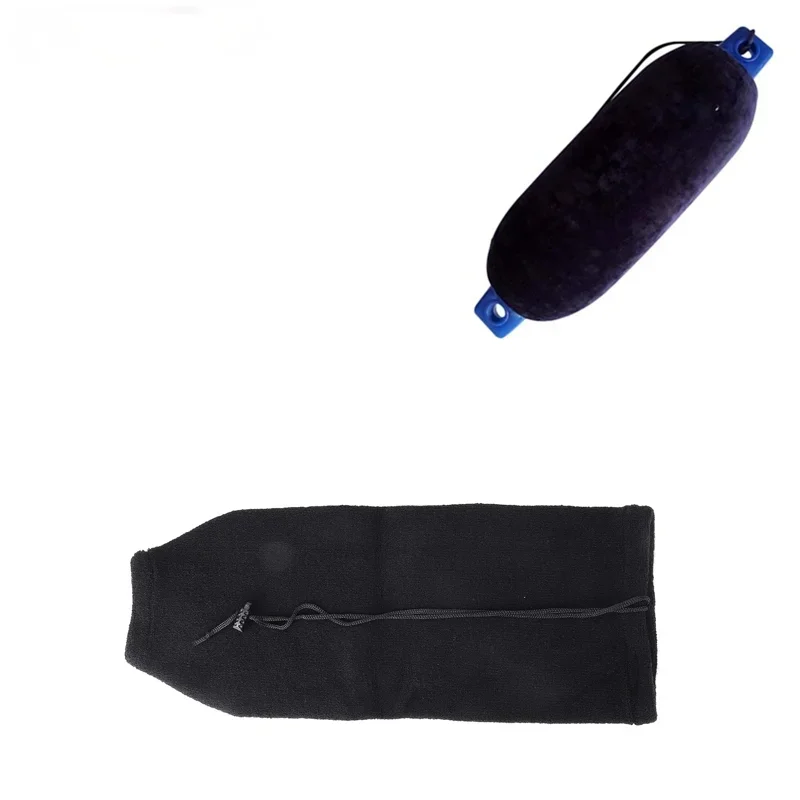 

Black Velvet Boat Inflatable Fender Cover For Center Rope Tube Style for 280mm x 780mm /10 inches x 30 inches (G4)Fenders
