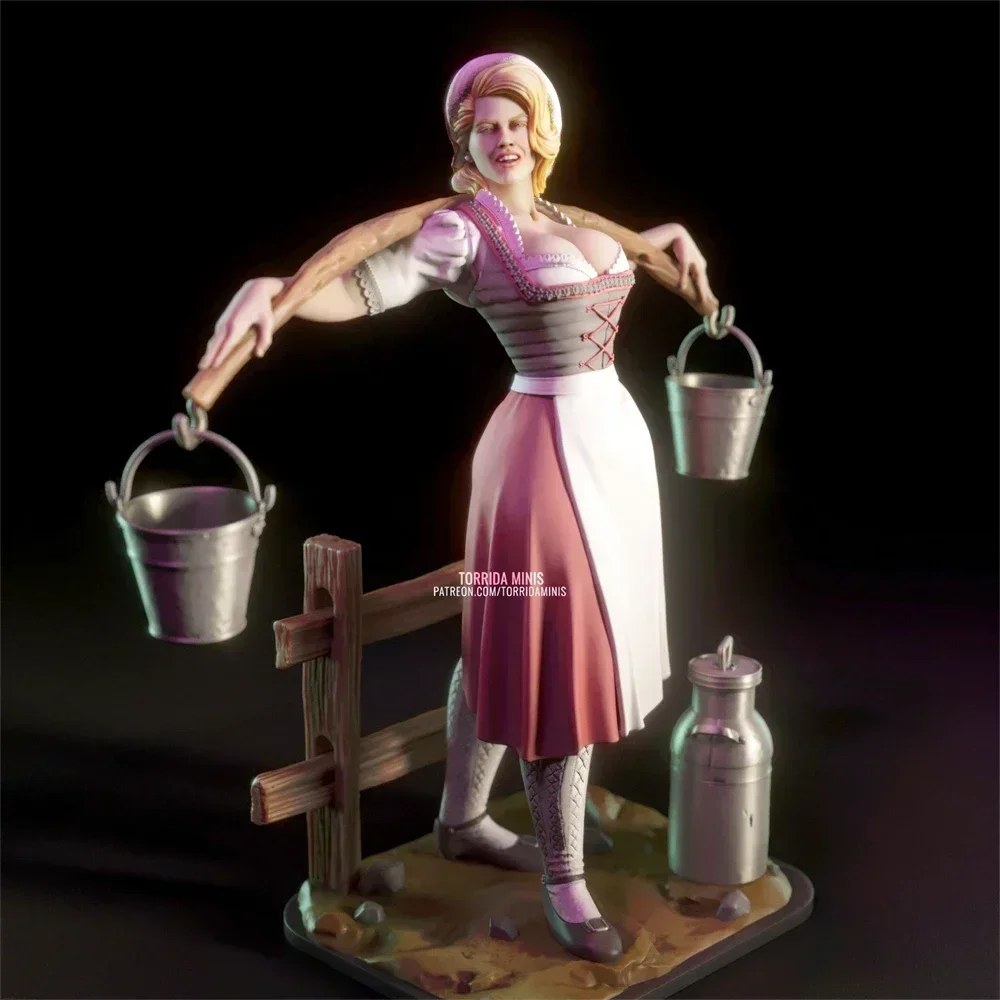 Anna 75mm Resin Figure Model Kit 1:24 Scale Models Unpainted Kits Diy Toys Hobbies Plastic Model A377